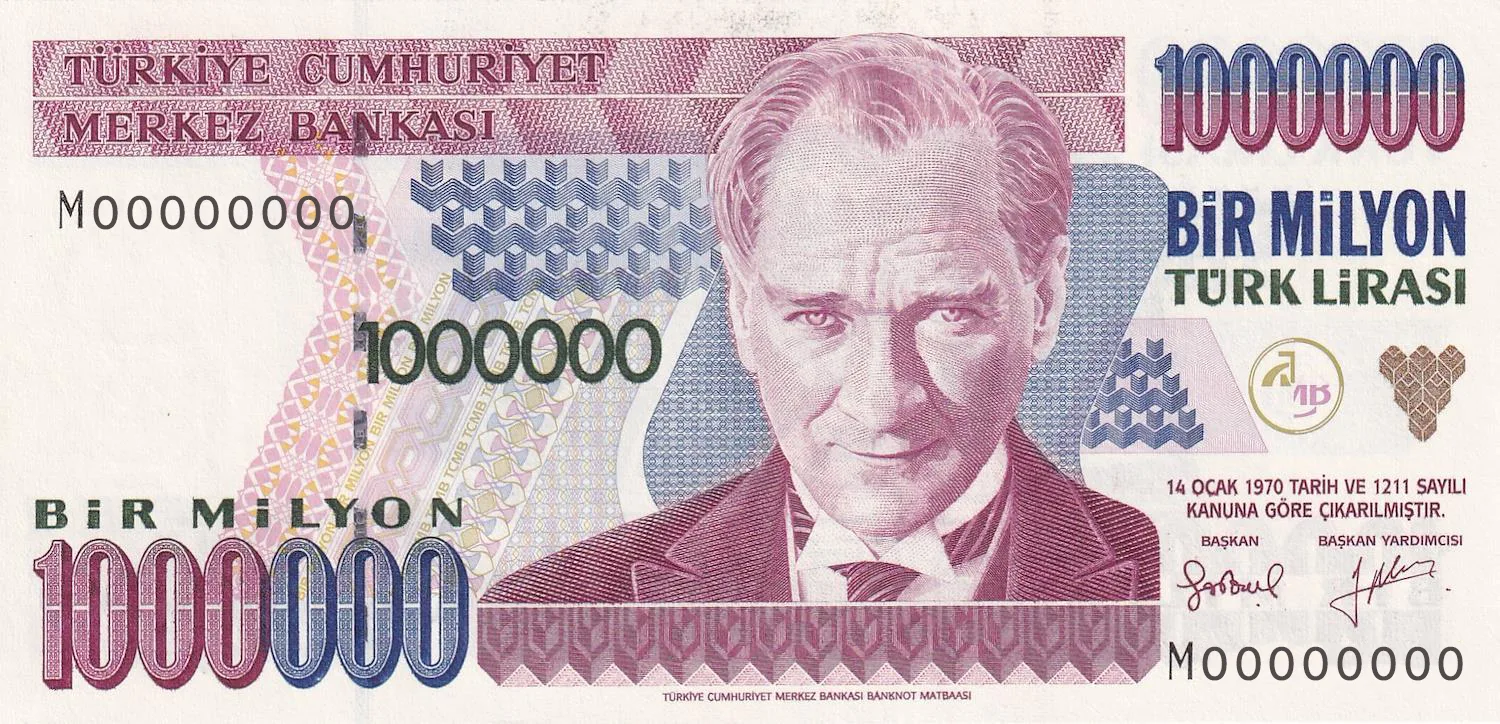 1 Milyon Türk Lirası (E7-Tertip II)